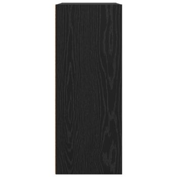 Bücherregal Schwarz Eichen-Optik 60 x 30 x 76.5 cm