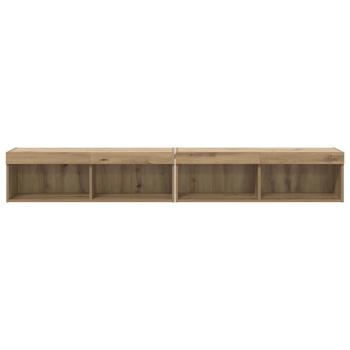 TV-Wandregale Panama 2 pcs Artisan-Eiche 100 x 30 x 30 cm