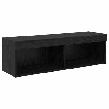 TV-Wandschrank Panama Schwarz Eichen-Optik 100 x 30 x 30 cm
