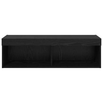 TV-Wandschrank Panama Schwarz Eichen-Optik 100 x 30 x 30 cm