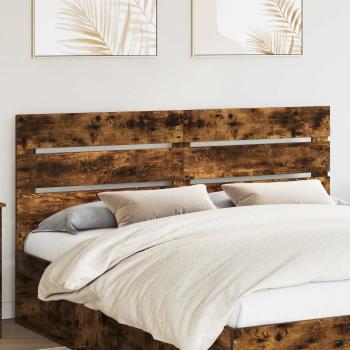 ARDEBO.de - Kopfteil mit Kopfteil Geräucherte Eiche 180 cm Holzwerkstoff