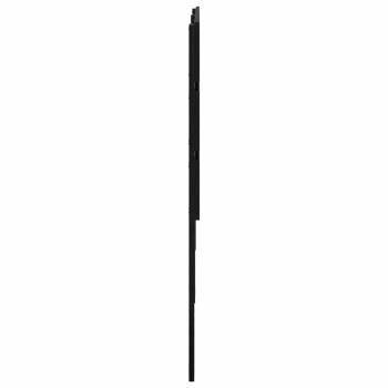 Kopfteil mit Kopfteil Schwarz Eichen-Optik 160 cm Holzwerkstoff