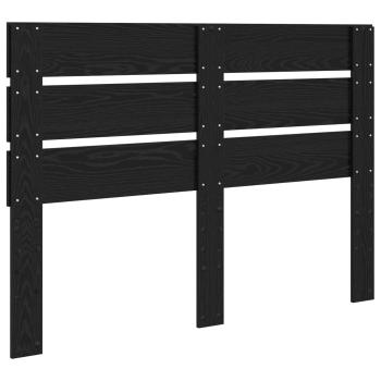 Kopfteil mit Kopfteil Schwarz Eichen-Optik 140 cm Holzwerkstoff