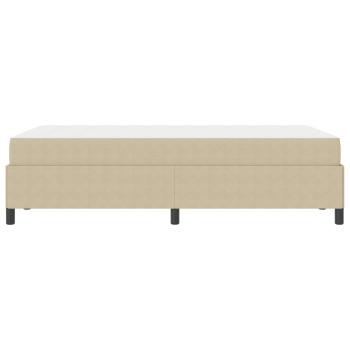 Bettrahmen mit Matratze Hellgrün-Grau 120 x 190 cm Stoff