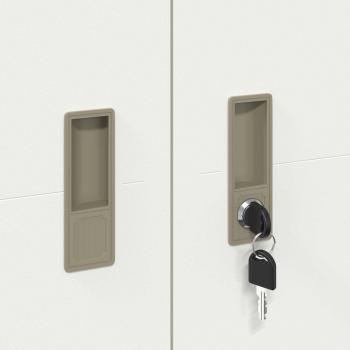 Aufbewahrungsschrank 2 pcs Senfgelb 80 x 40 x 180 cm