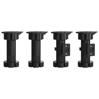 Küchenschrank Schwarz Eichen-Optik 60 x 57 x 207 cm