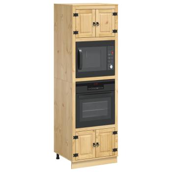 Schrank mit Regal Honig 60 x 32 x 40 cm Massives Kiefernholz