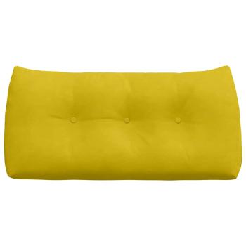 Rückenkissen Gelb 100 x 24 x 50 cm Samt