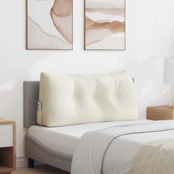 ARDEBO.de - Rückenkissen Creme 100 x 24 x 50 cm Samt