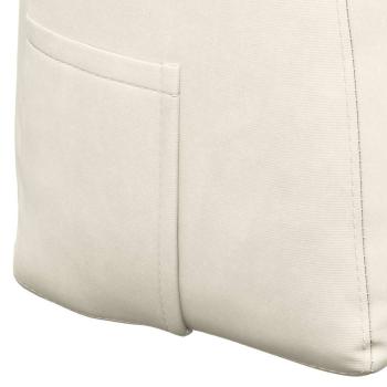 Rückenkissen Creme 100 x 24 x 50 cm Samt