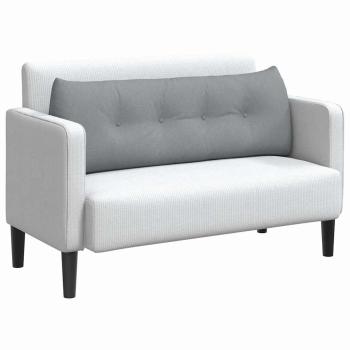 Rücken Kissen Hellgrau 140 x 24 x 50 cm Stoff