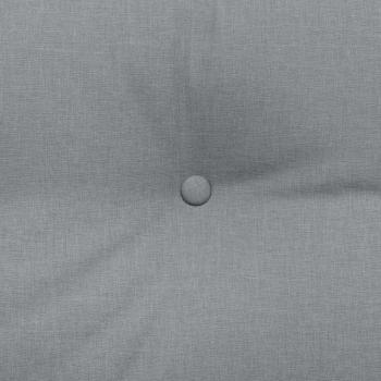 Rücken Kissen Hellgrau 140 x 24 x 50 cm Stoff