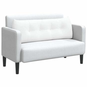 Rücken Kissen Weiß 140 x 24 x 50 cm Stoff