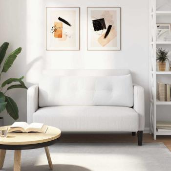 Rücken Kissen Weiß 140 x 24 x 50 cm Stoff