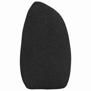 Rücken Kissen Schwarz 200 x 24 x 50 cm Stoff