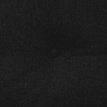 Rücken Kissen Schwarz 200 x 24 x 50 cm Stoff