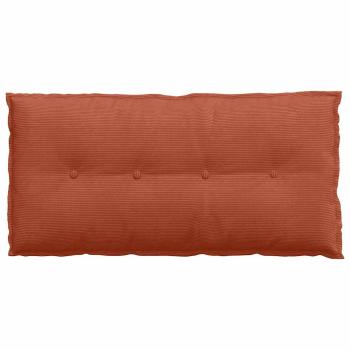 Rückenkissen Rot-Orange 100 x 50 cm Cordstoff