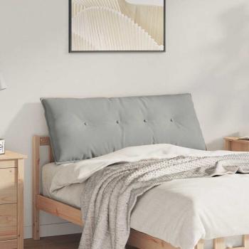 ARDEBO.de - Rückenkissen Hellgrau 120 x 50 cm Mikrofaserstoff