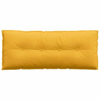 Rückenkissen Helles Gelb 120 x 50 cm Cordstoff