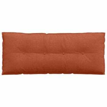 Rückenkissen Rot-Orange 120 x 50 cm Cordstoff