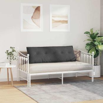 Rücken Kissen Dunkelgrau 140 x 50 cm Cordstoff