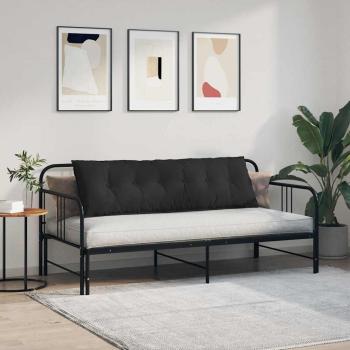 Rückenkissen Schwarz 160 x 50 cm Mikrofaserstoff