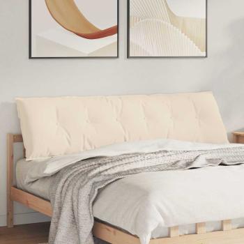 ARDEBO.de - Rückenkissen Beige 180 x 50 cm Mikrofaserstoff