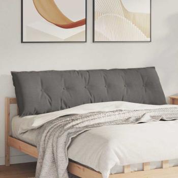 ARDEBO.de - Rückenkissen Hellgrau 180 x 50 cm Cordstoff