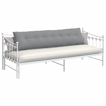 Rückenkissen Hellgrau 200 x 19 x 50 cm Stoff