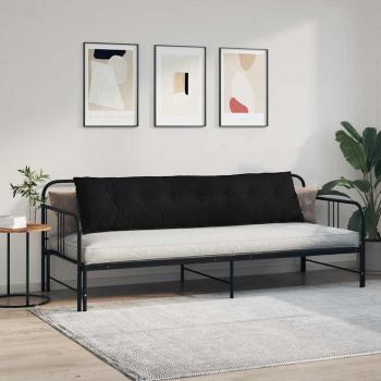 Rückenkissen Schwarz 200 x 19 x 50 cm Stoff