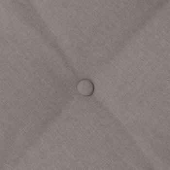 Rückenkissen Taupe 200 x 19 x 50 cm Stoff