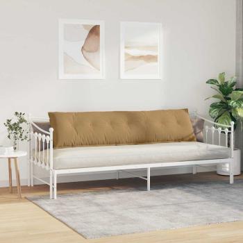 Rückenkissen Braun 200 x 50 cm Cordstoff