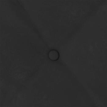 Rückenkissen Schwarz 200 x 50 cm Mikrofaserstoff