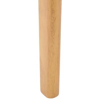 Esszimmerstuhl 2 pcs Natur Solides Gummiholz