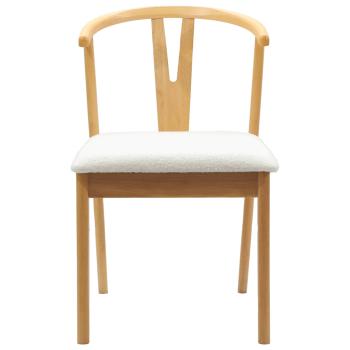 ARDEBO.de - Esszimmerstuhl 2 pcs Natürlich und hell Massives Gummiholz