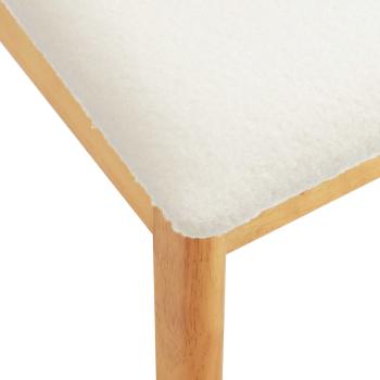 Esszimmerstuhl 2 pcs Natürlich und hell Massives Gummiholz