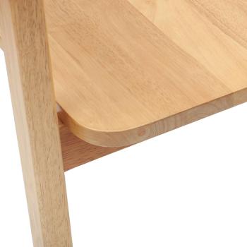 Esszimmerstühle 2 pcs Natur 54 x 57 x 73 cm Massives Gummiholz