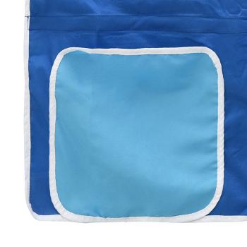 Weiß und Blau 107 x 201 cm