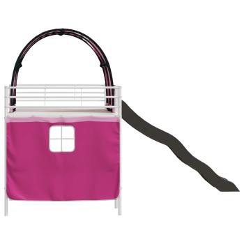 Weiß und Rosa 107 x 201 cm