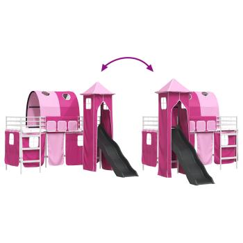 Weiß und Rosa 75 x 190 cm