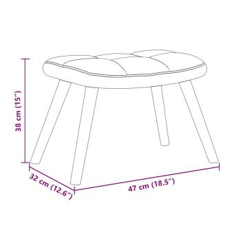 Relaxstuhl 2 pcs Hellgrau Samt