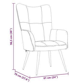 Relaxsessel mit Fußstütze 2 pcs Schwarz Samt