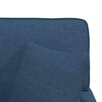 Chaise Lounge mit Rock mit Kissen Blau 91 x 157 x 91 cm Stoff