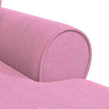 Chaise Lounge mit Rock mit Kissen Rosa 91 x 157 x 91 cm Stoff
