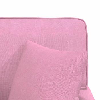 Chaise Lounge mit Rock mit Kissen Rosa 91 x 157 x 91 cm Stoff