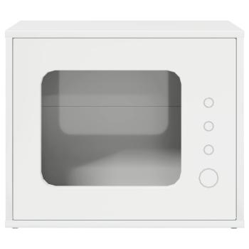 Katzenhaus Glänzend Weiß 51 x 30 x 42 cm Holzwerkstoff