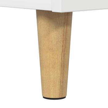 ARDEBO.de - Katzenhaus Glänzend Weiß 51 x 30 x 52 cm Holzwerkstoff