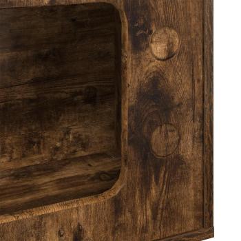 Katzenhaus Geräucherte Eiche 51 x 30 x 52 cm Holzwerkstoff