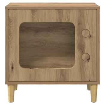 Katzenhaus Kunsthandwerk Eiche 51 x 30 x 52 cm Holzwerkstoff