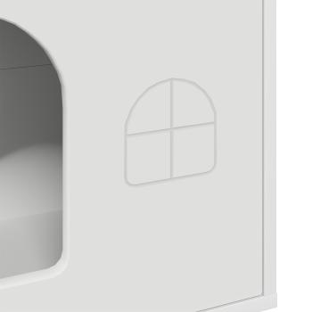 Katzenhaus Weiß 51 x 30 x 52 cm Holzwerkstoff